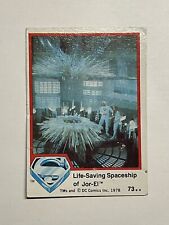 1978 Dc Comics Superman Cards: #73 Life-Saving Spaceship of Jor-El