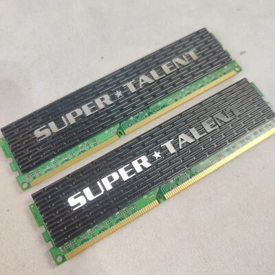 Kit of 2x2GB Super Talent # WA133UX4G8 DDR3-1333 4G 2X2G Desktop Computer Ram - Image 1 of 3