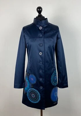 DESIGUAL Mujer Trench Chaqueta Talla 40 Foto 1 de 4