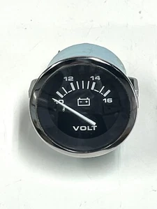 TELEFLEX BLACK SST BOAT VOLT~VOLTS~VOLTMETER GAUGE~MARINE~61258 - Foto 1 di 2
