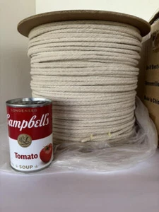 NIB #8 Cotton Braided Clothesline 1000' Off White - Picture 1 of 5