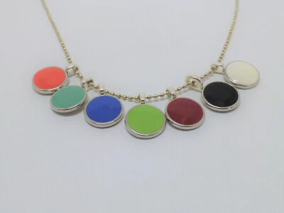 Anhänger Emaille-Münze 16mm versilbert -viele Farben- - Bild 1 von 4