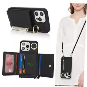 for Case with Card Holder,Phone Case for Case with iPhone 14 Pro Max Black - Picture 1 of 7