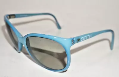 Gafas de sol Smith azul cielo vintage raras lentes grises polarizadas hechas en Francia Foto 1 de 4