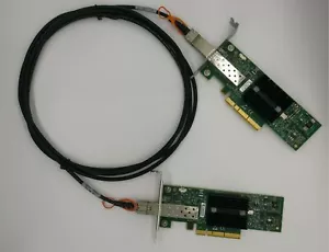 LOT OF 2 MNPA19-XTR 10GB Mellanox ConnectX-2 10Gbe 3m SFP+ Cable Network Card - Picture 1 of 4