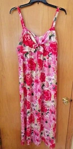 Pink Floral Maxi DRESS~ Women's Size XL ~ NEW w/tags - Bild 1 von 2
