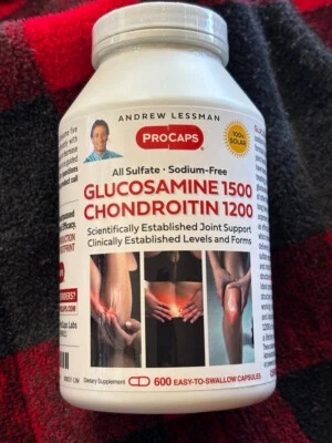 Andrew Lessman Glucosamine 1500 & Chondroitin 1200  600 Capsules Exp. 09/30/2027 - Image 1 of 4