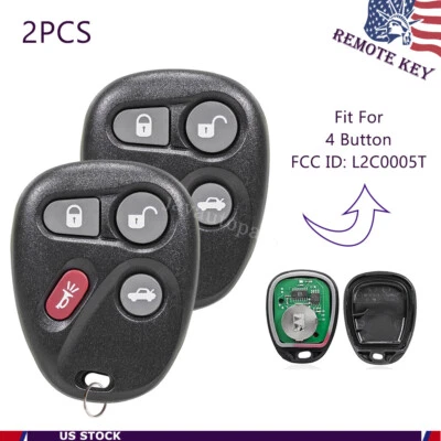 2 For 2000 2001 2002 Saturn SC1 SC2 SL SL1 SL2 SW2 Remote Keyless Entry Key Fob - Image 1 of 4