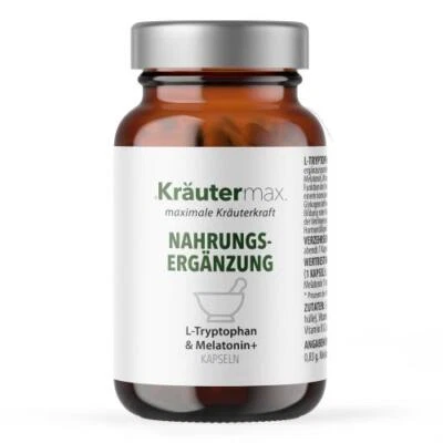 KRÄUTERMAX GMBH & CO KG L-TRYPTOPHAN+MELATONIN+ Kapseln 50 ST PZN 18852488