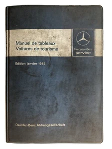 Tabellenbuch Mercedes R 107 SL W 123 W 126 S-Klasse W 201 190er Stand 01/1983! - Bild 1 von 3