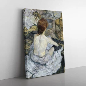 La Toilette By Henri De Toulouse-Lautrec Canvas Wall Art Print Framed Picture - Picture 1 of 6