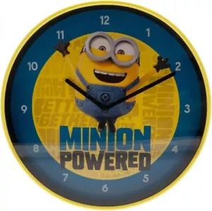MINIONS MINION POWERED RETRO WALL CLOCK BRAND NEW IN BOX - Picture 1 of 3