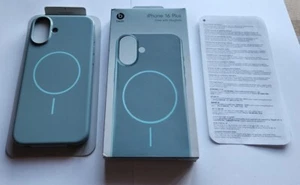Custodia originale Apple Beats MagSafe per iPhone 16 Plus MCFJ4LL/A - blu strappato - Foto 1 di 7