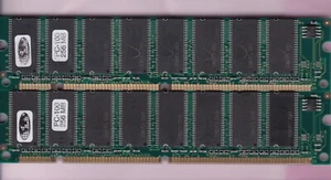 512MB 2x256MB PC-100 GLOBAL SDRAM PC100 3.3V Single Rank 32Mx4 Ram Memory Kit - Picture 1 of 2