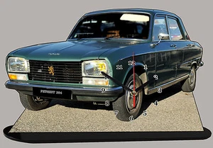 AUTO PEUGEOT 304-01, AUTO IN OROLOGIO MINIATURA - Bild 1 von 1