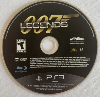 007 Legends James Bond (Sony PlayStation 3, 2012) PS3 Disc Only-Tested & Working - Image 1 of 4