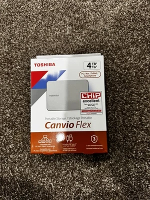 Toshiba Canvio Flex 4TB – Portable 2.5’’ External Hard Drive (HDD) - Image 1 of 4