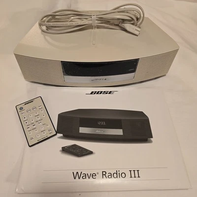 BOSE Wave Radio III Includes Remote Cord & Owners Manual ~ EXCELLENT LKNEWLOOK! - Image 1 of 4