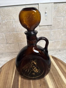 Vintage Old Fitzgerald 7 yr Man O War Horse Bourbon Whiskey Decanter 1969 Weller - Picture 1 of 7