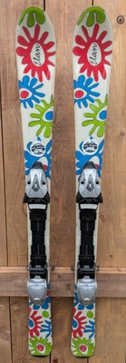 Grandes esquís de nieve alpinos ELAN medidas 43" largo 110 cm acabado MULTICOLOR Foto 1 de 4