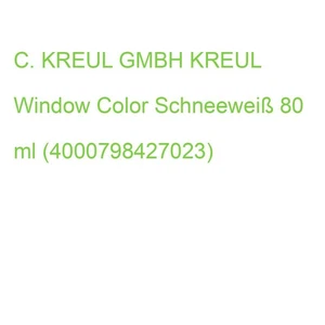 KREUL Window Color schneeweiß 80ml Flasche (4000798427023) - Bild 1 von 2