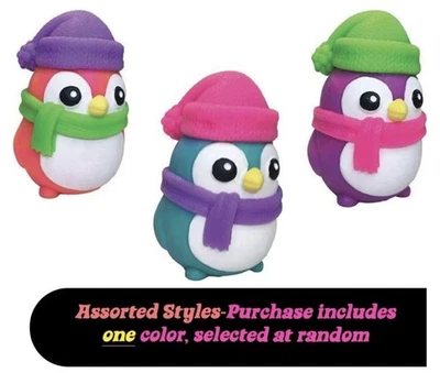 Nee Doh Squishmas POLAR GLOW PENGUIN Stress Relief CRUNCHY SNOW Christmas Toy - Image 1 of 3