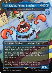 Magic The Gathering Charix, The Raging Isle (Mr. Krabs, Penny Pincher) Guarida Secreta Casi Nueva - Imagen 1 de 1
