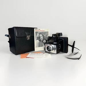 Vintage 1970s Polaroid Square Shooter 2 Instant Film Land Camera with Case - Picture 1 of 14
