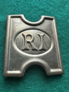 1880's era Civil War Rhode Island National Guard Cartridge Belt Buckle - Picture 1 of 5