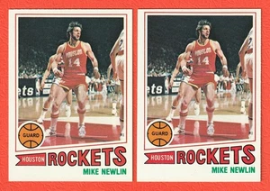 MIKE NEWLIN - (2)  1977-78 Topps  #37   *Houston Rockets*    SHARP! - Picture 1 of 2