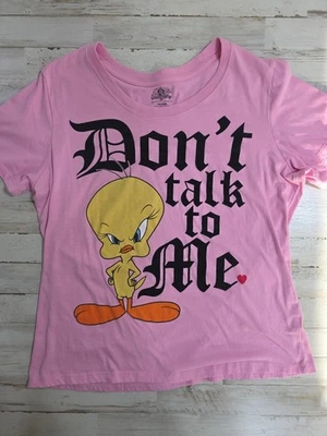 Camiseta mujer Looney Tunes rosa piolín pájaro. Talla 1X 16W Warner Bros Foto 1 de 4
