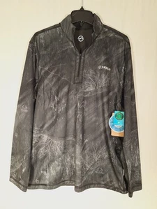 Magellan Lightweight Sweatshirt Men's M Green Realtree Fishing 1/4 Zip Pullover - Picture 1 of 8