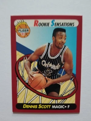 1991-92 Fleer Dennis Scott 2 Orlando Magic Rookie Sensations - Imagem 1 de 2