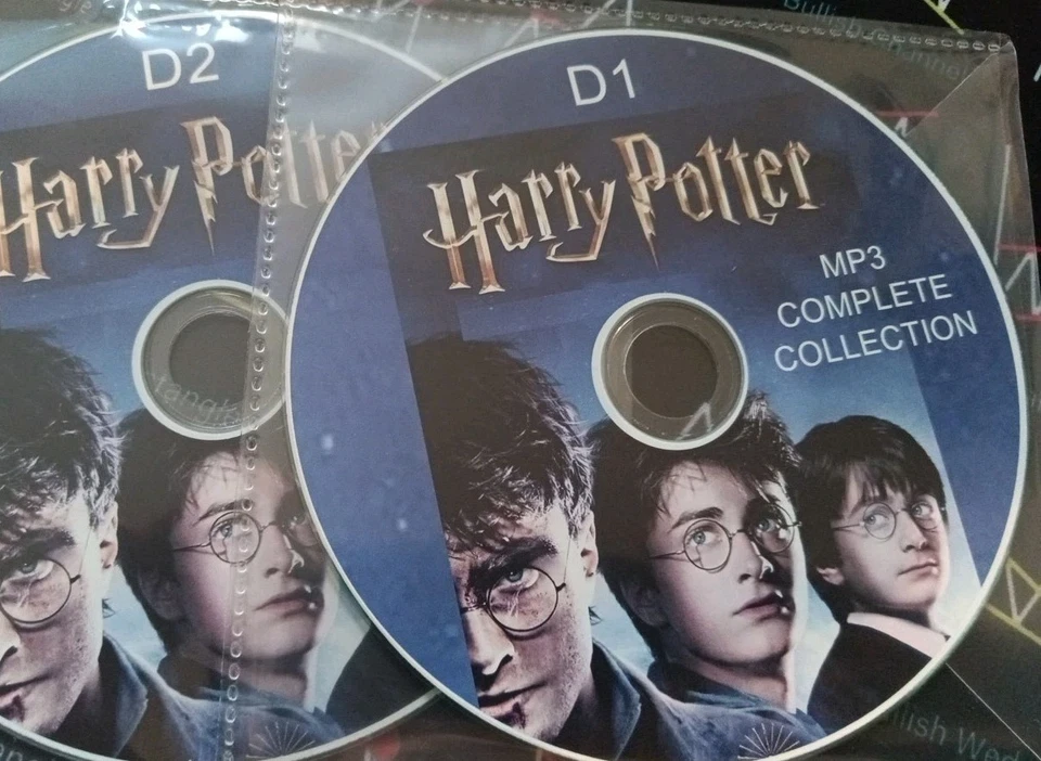 Harry Potter COMPLETE 1 - 7 Unabridged Audiobooks, Stephen Fry on  2 x MP3 CD's - Image 1 of 1