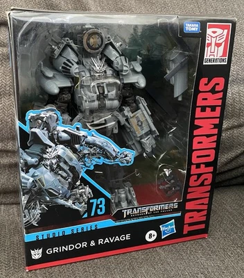 Transformers Studio Series 73 GRINDER & RAVAGE Leader Class Action Figure NEW - Image 1 of 4