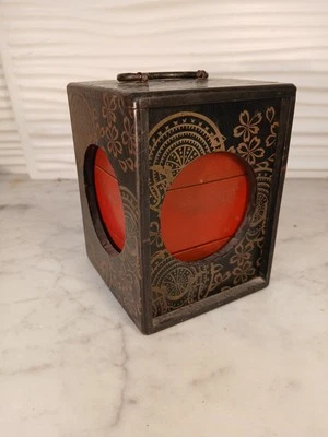 Antique 1800s Jubako Bento Box Lacquer Japanese Three-Tiered Black Food Samurai - Image 1 of 4