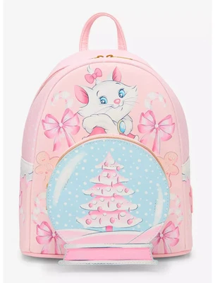 Mini Mochila Loungefly Disney The Aristocats Marie Holiday NOVA Natal - Imagem 1 de 4