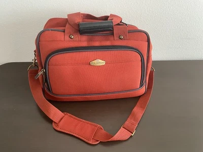 Ricardo Beverly Hill Orange Carry On Overnight Bag Travel Luggage Soft Shell - Image 1 of 4