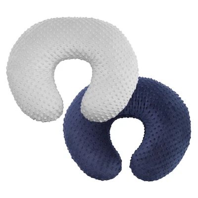 2Pack Nursing Pillow Cover Grey&Navy Nursing Covers Set Breastfeeding Pillow Sli - Image 1 of 4