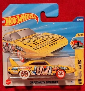 Hot Wheels 2025 - '70 Plymouth Superbird - HW Art Cars 7/10 YELLOW Short Card - Bild 1 von 2