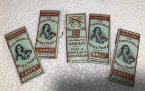 5 x Vintage Flora Macdonald Teppich Nadelpakete - Bild 1 von 1