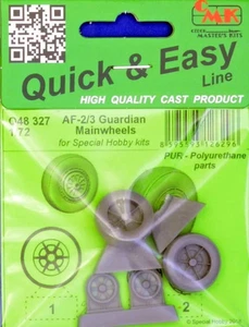 Juego de ruedas principales CMK Q48327 1/48 Resina Detalle AF-2/3 Guardian ESPECIAL HOBBY - Imagen 1 de 1