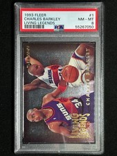1993 Fleer Living Legends Charles Barkley #1 PSA Graded Card HOF Insert Suns HOF