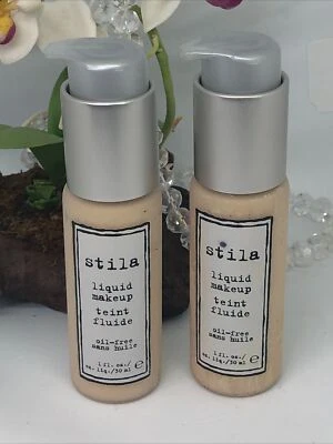 2x Stila Liquid Makeup Oil-Free Foundation - Shade A (Light)- 1 oz Full Size-New - Image 1 of 4