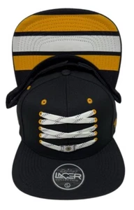 Zephyr NHL Boston Bruins RARE Lacer "Linesman" Flat Bill SnapBack Hat BRAND NWT - Picture 1 of 6