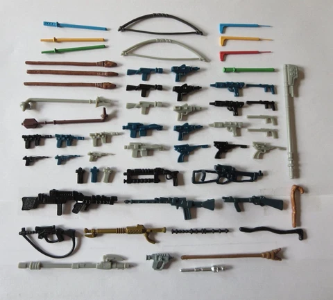 57 Vintage Star Wars Weapons Figures Lot  Replacements/Repro Cover