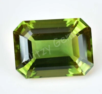 Natürlich Zweifarbig ( Gelb & Grün) Turmalin 10.65 Karat Smaragd Zertifiziert - Bild 1 von 4