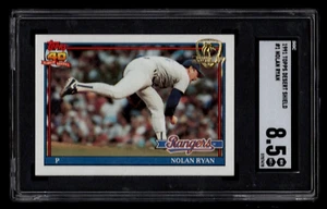 NOLAN RYAN 1991 TOPPS DESERT SHIELD SGC 8.5 NM-MT+ BASEBALL CARD #1 CENTERED - Picture 1 of 2