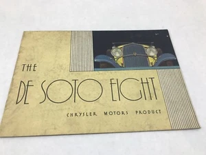 RARE Original 1930's DeSoto De Soto Automobile Advertising Brochure - Picture 1 of 4