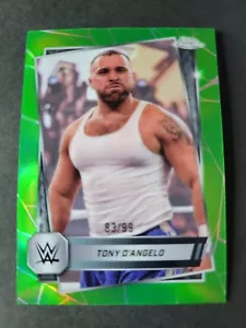 Tony D'Angelo 2025 WWE Topps rifrattore verde cromato /99 - Foto 1 di 2